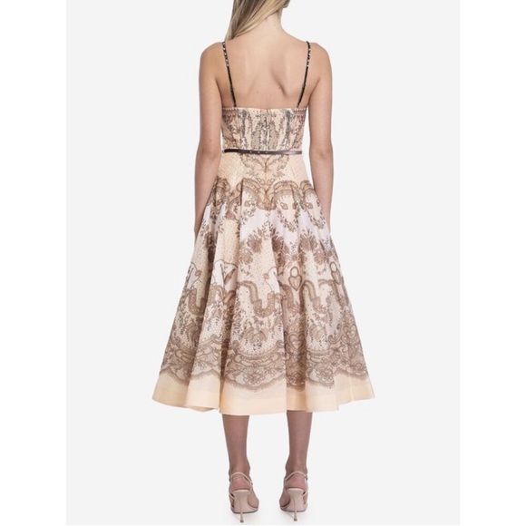 Zimmermann Crush Twist Front Midi Dress - Picture 4 of 15